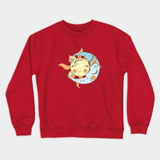 Sun Moon Cute Doodle Crewneck Sweatshirt